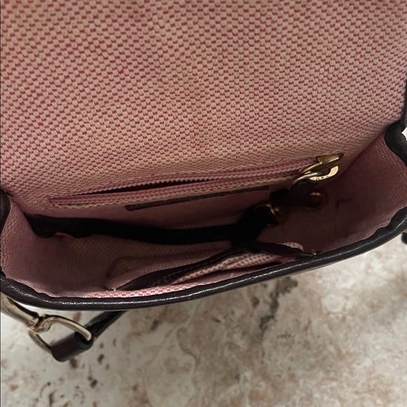 Dooney Bourke Dark Red Crocodile-Embossed Crossbody Bag - Picture 5 of 6